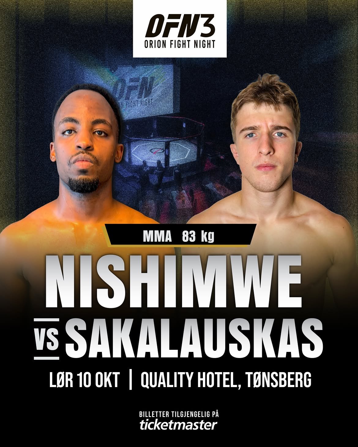 Corey Nishimwe mot Norvydas Sakalauskas, MMA 83 kg